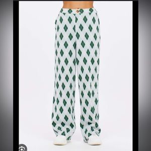 The Upside knit check pant